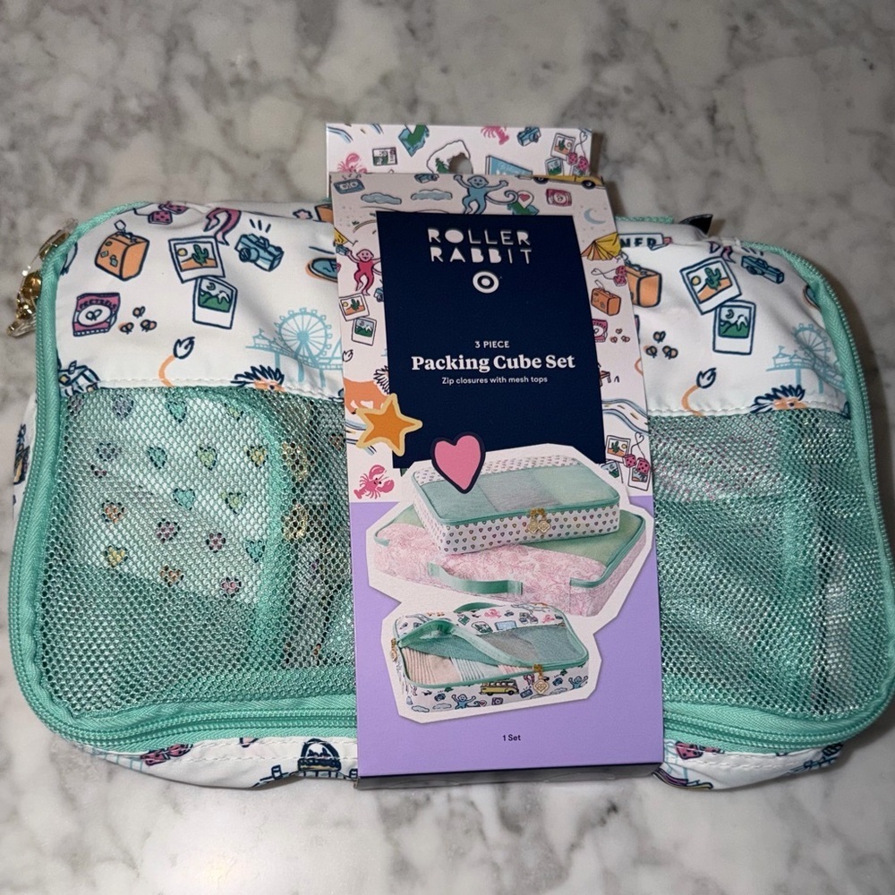 Roller Rabbit x Target 3 Piece Colorful Packing Cube Set